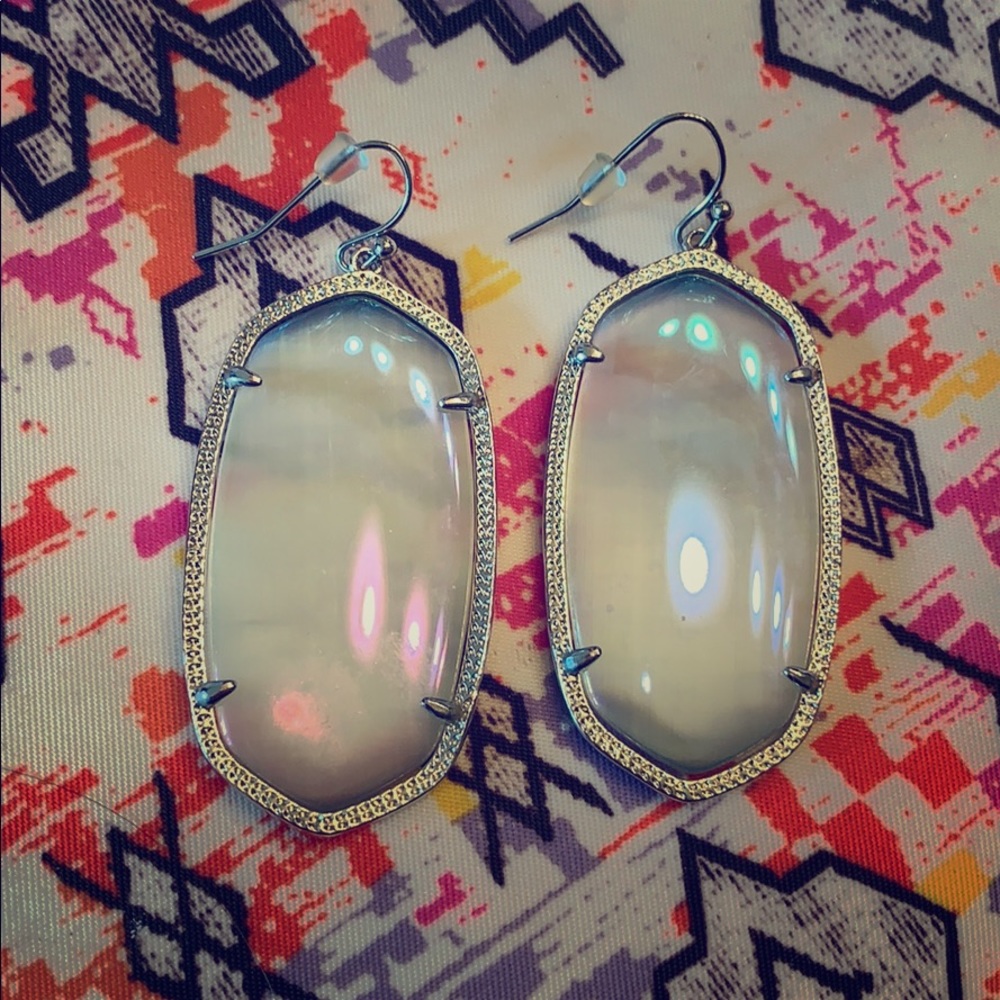 Kendra Scott Silver Drop Earrings